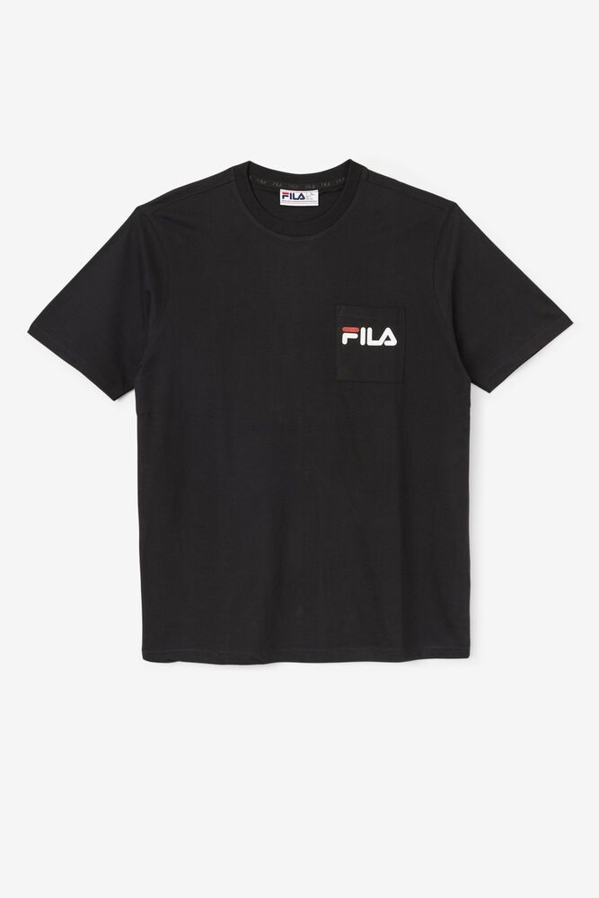 Fila T-Shirt Herre Sort Curtis Pocket NFY-637054